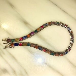 Mixed stone tennis bracelet